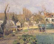 Camille Pissarro Kitchen Garden at L-Hermitage,Pontoise oil painting reproduction
